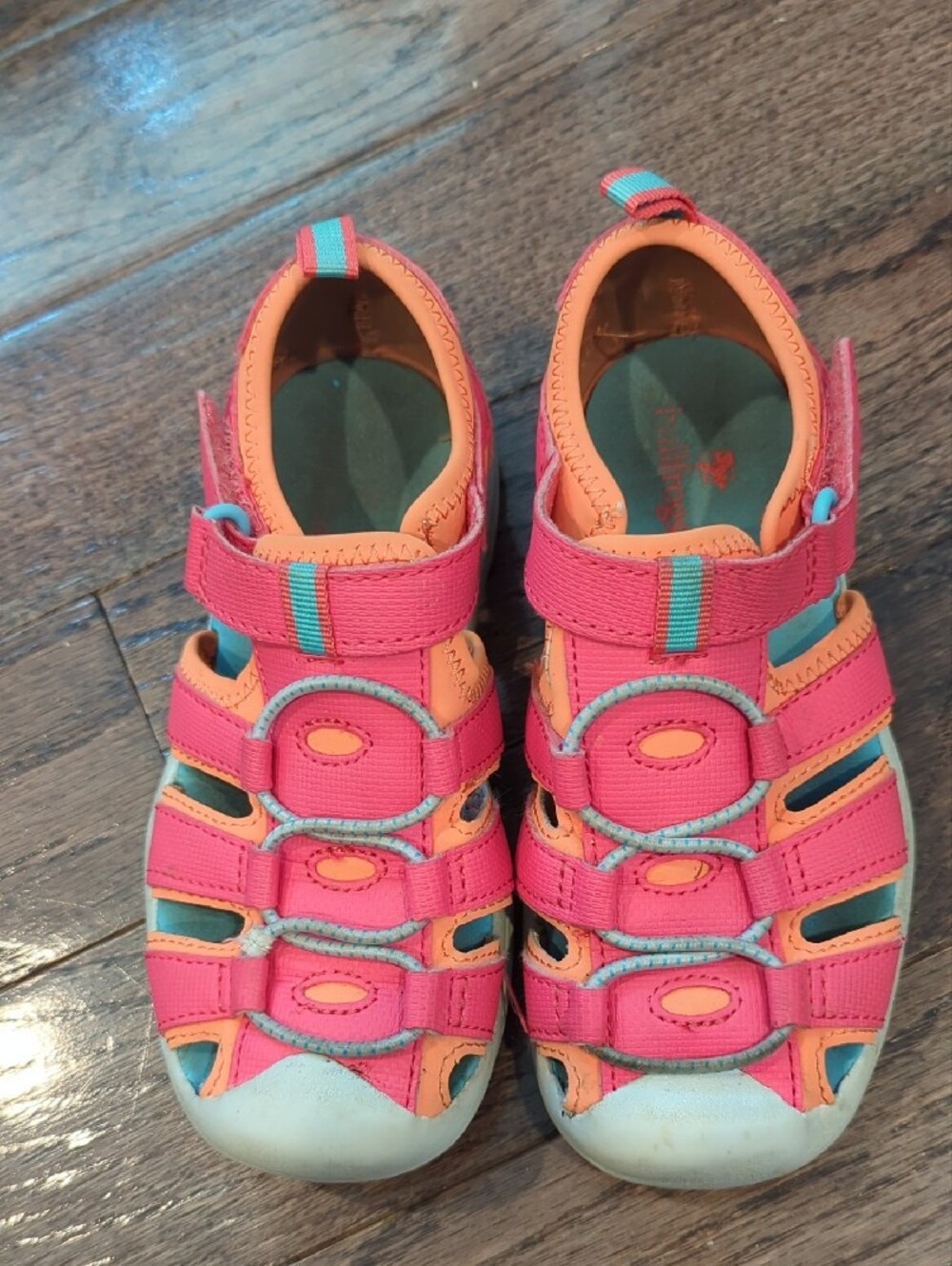 Bullfrog Water Sandals Pink Girls‎ Size 11 image 3